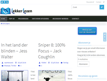 Tablet Screenshot of lekkerlezen.net